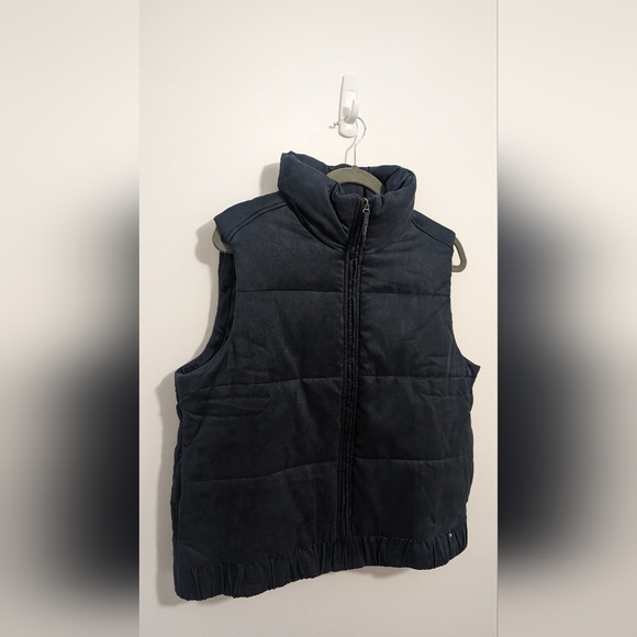 FIG Navy Suede Velvet Feel Vest - Picture 5 of 8